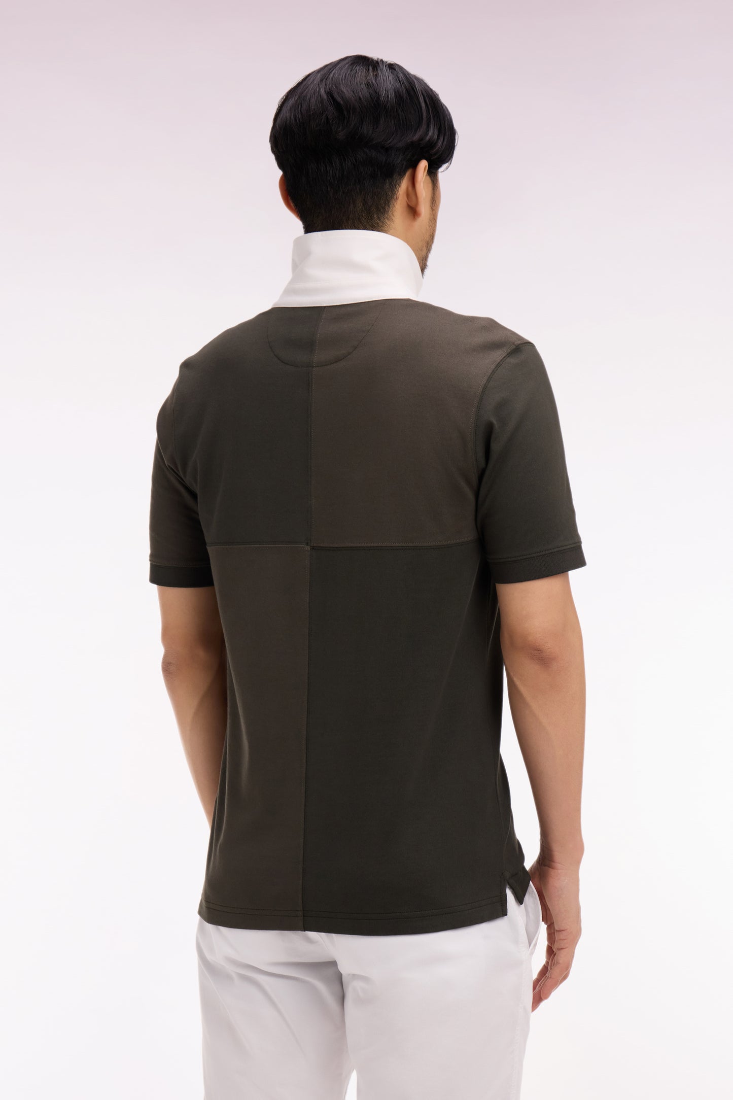 Regular fit khaki dials cotton short-sleeved jersey