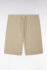 Short en molleton coton beige