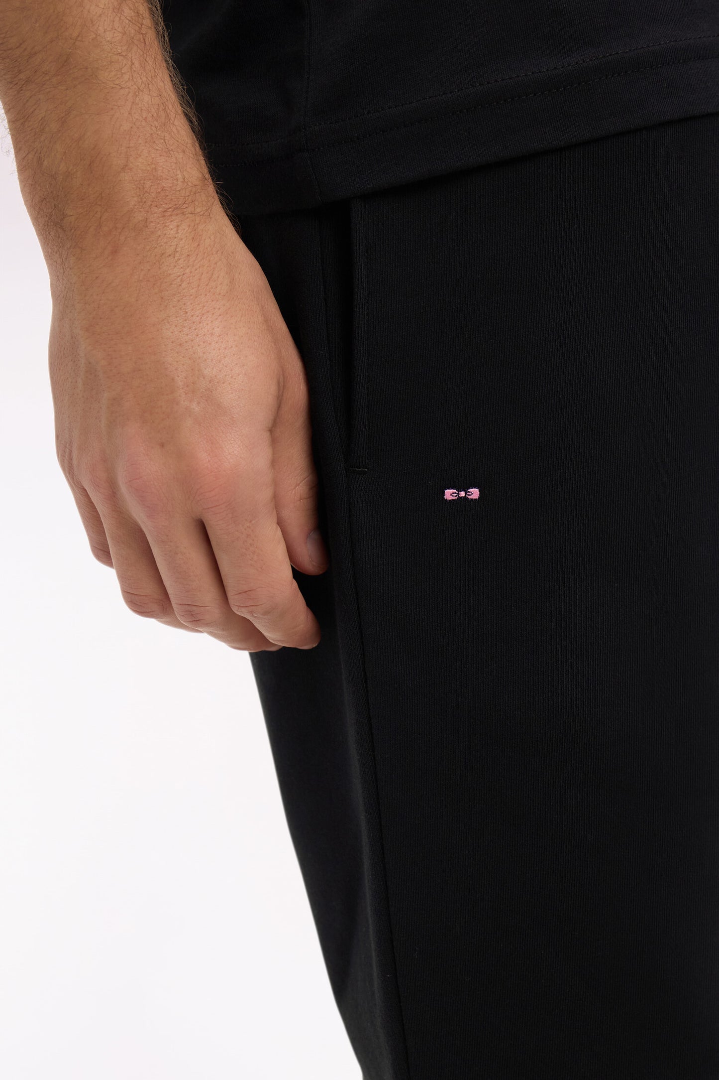 Short en molleton coton noir