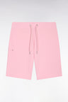 Short en molleton coton rose