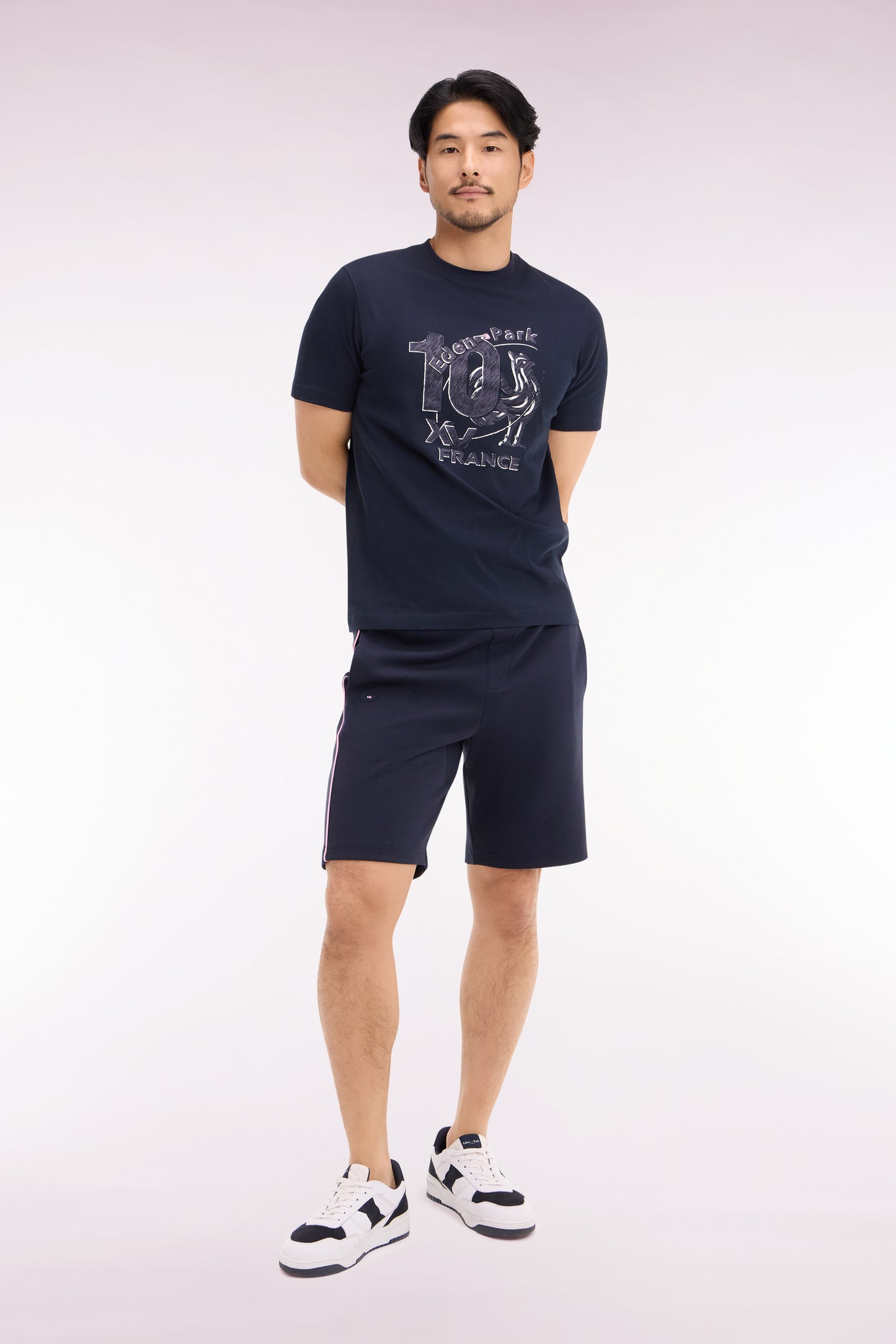 Short en molleton marine XV de France