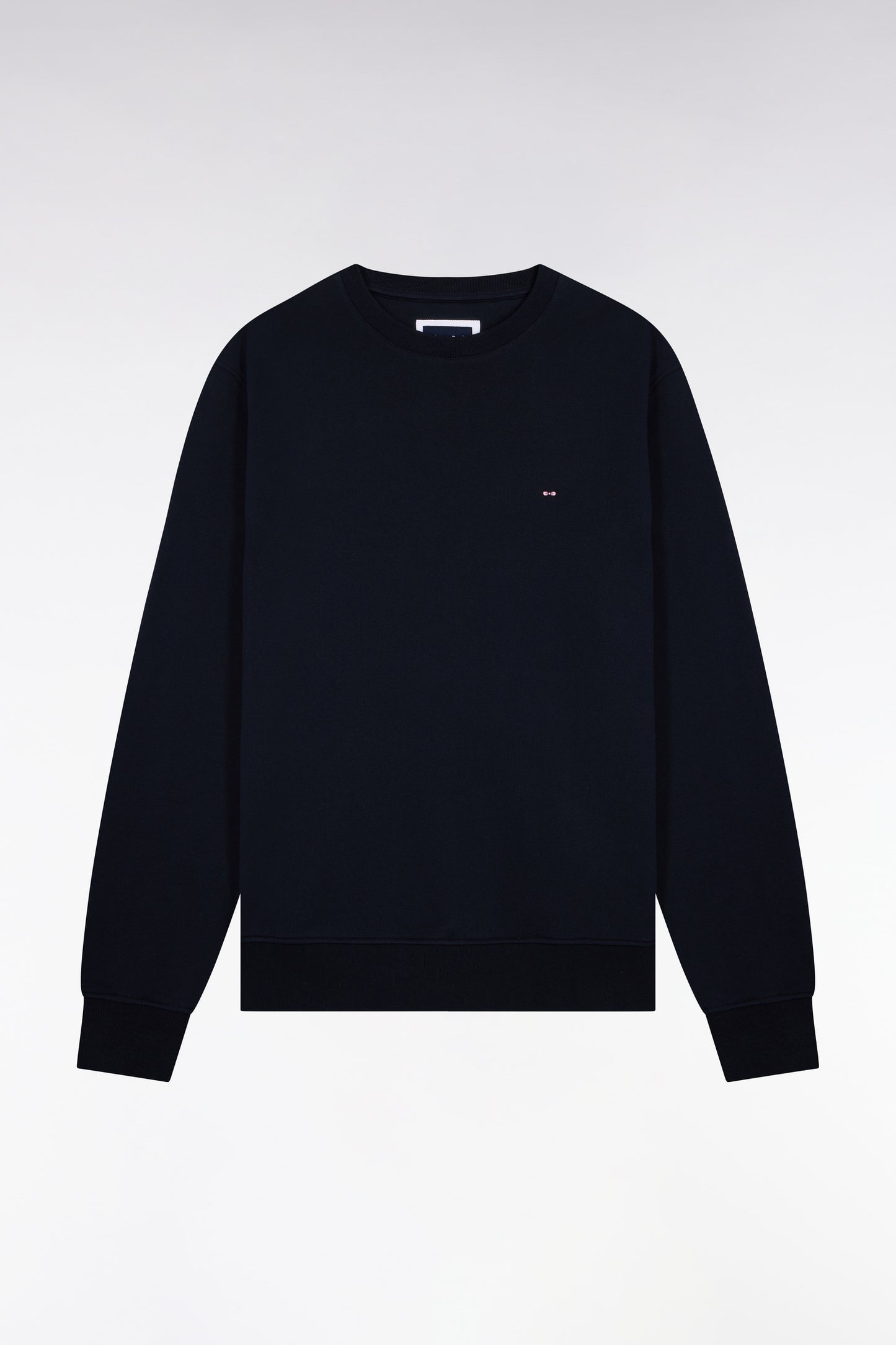 Sweatshirt en molleton coton marine