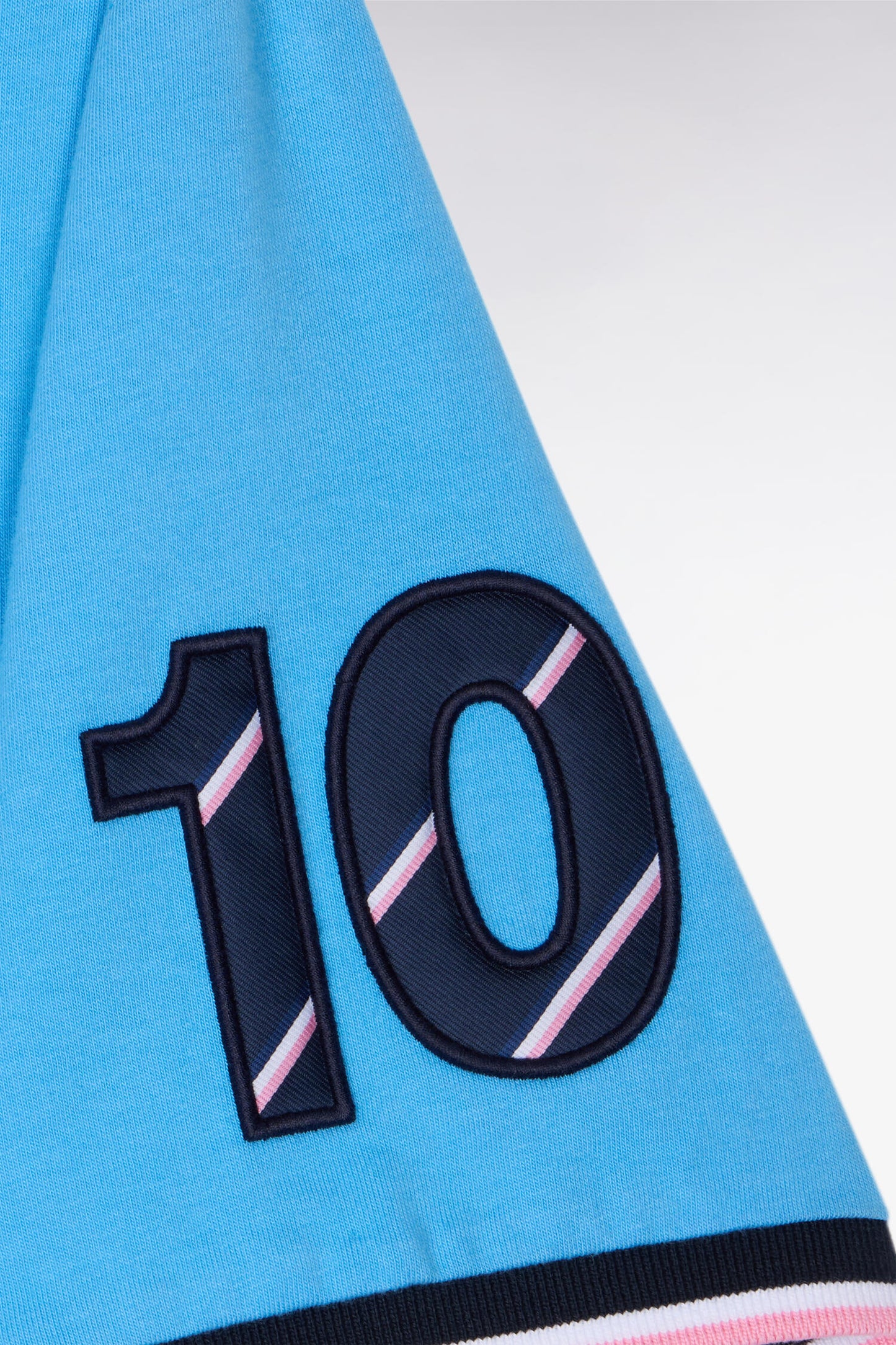 XV de France short-sleeved T-shirt in blue cotton, regular fit