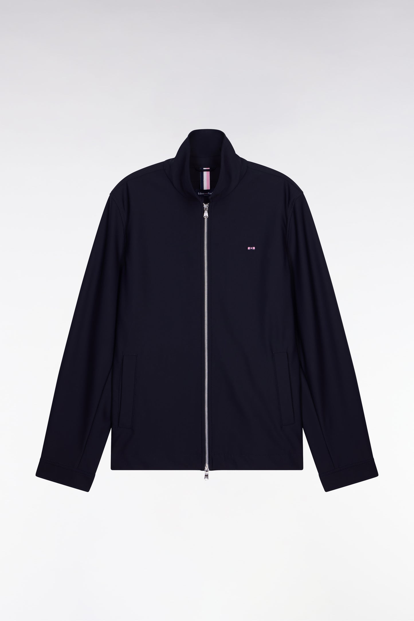 Blouson en nylon technique double face marine