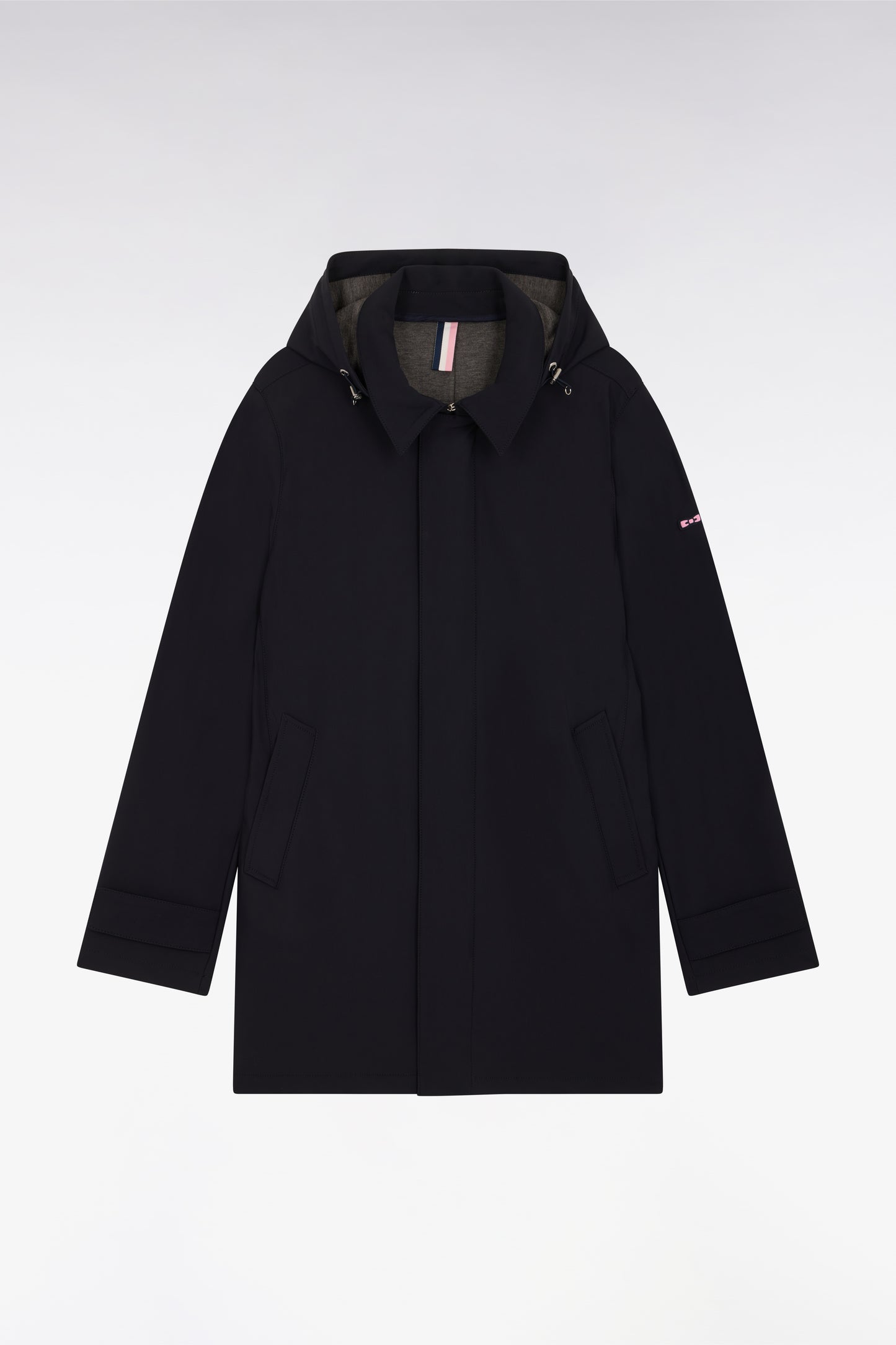 Imperméable en nylon technique double face marine