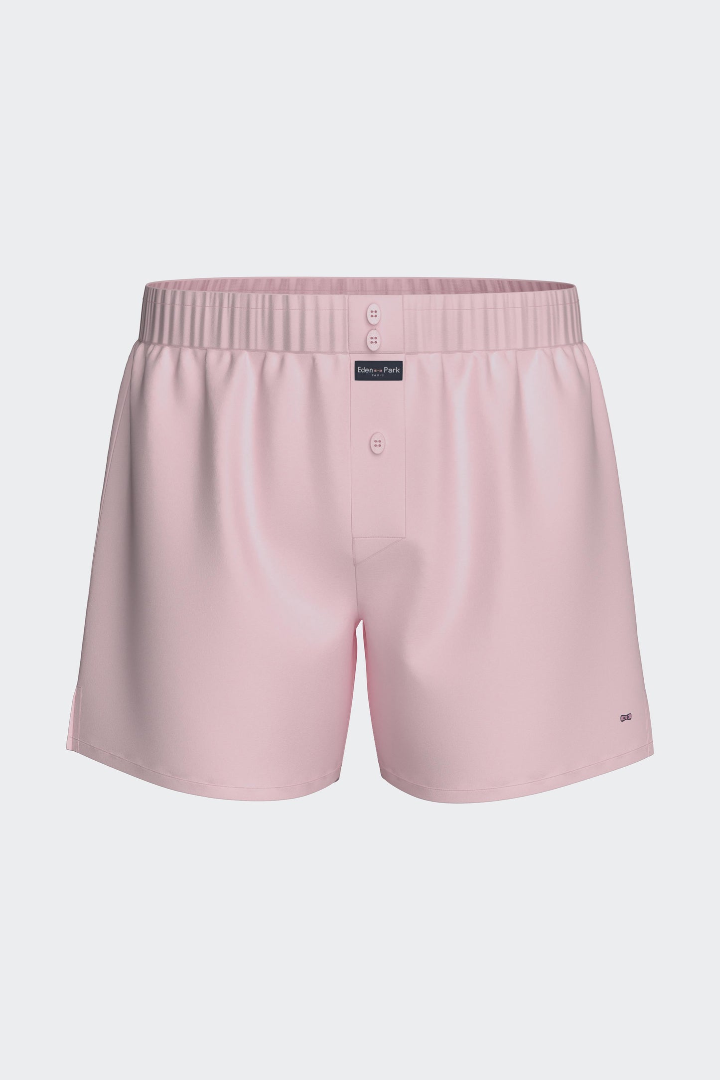 Pink cotton poplin boxer shorts