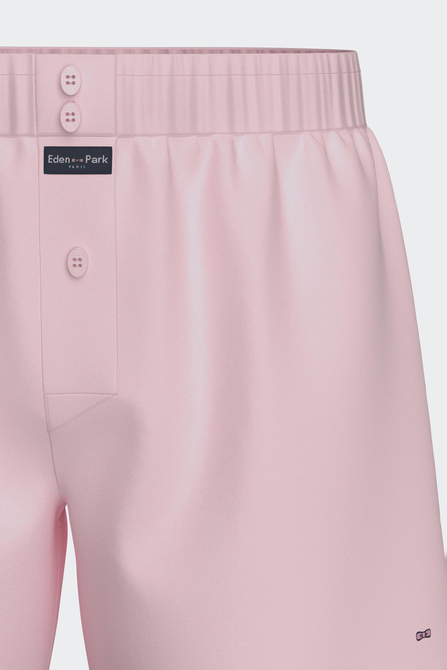 Pink cotton poplin boxer shorts