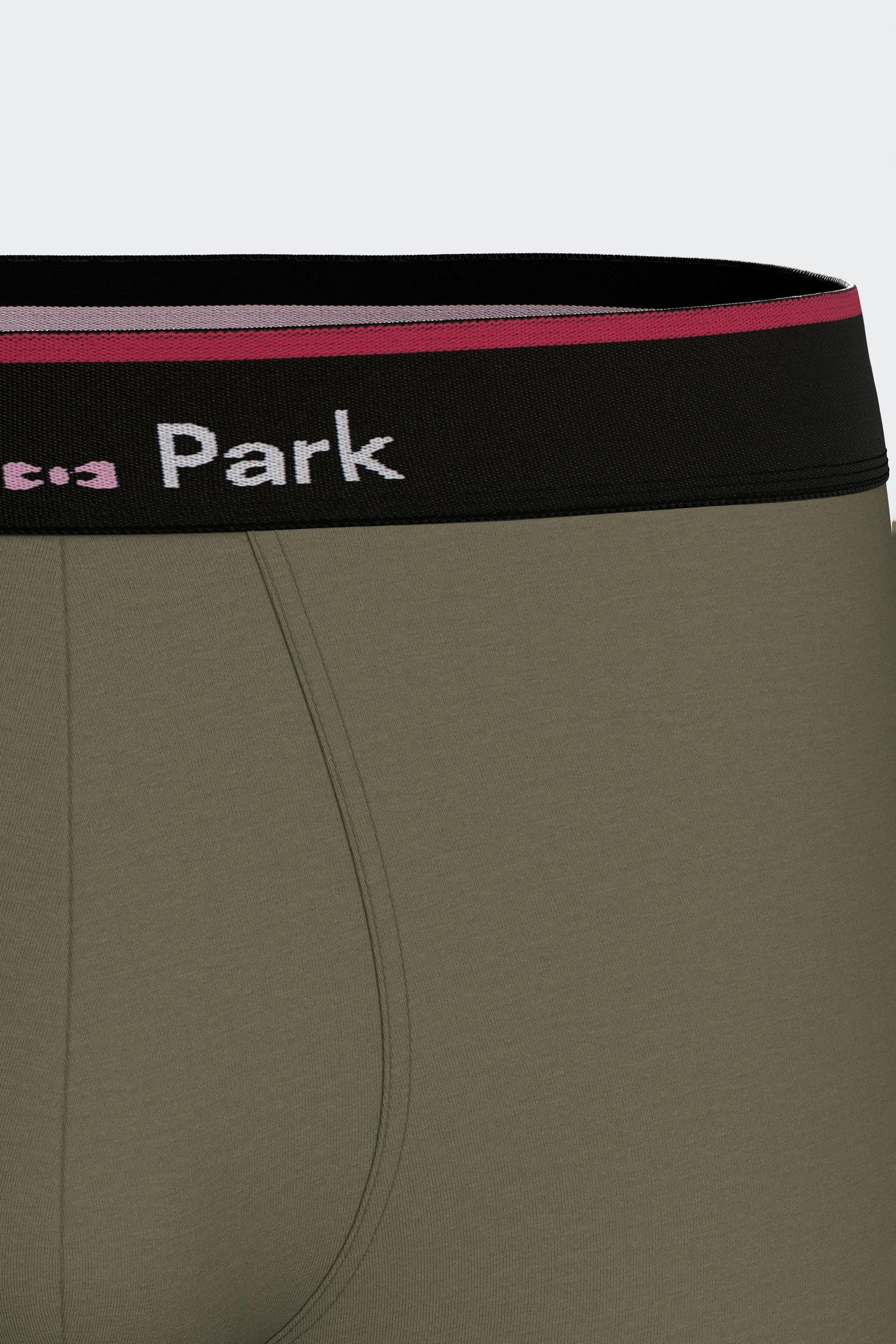 Khaki stretch cotton jersey boxer shorts