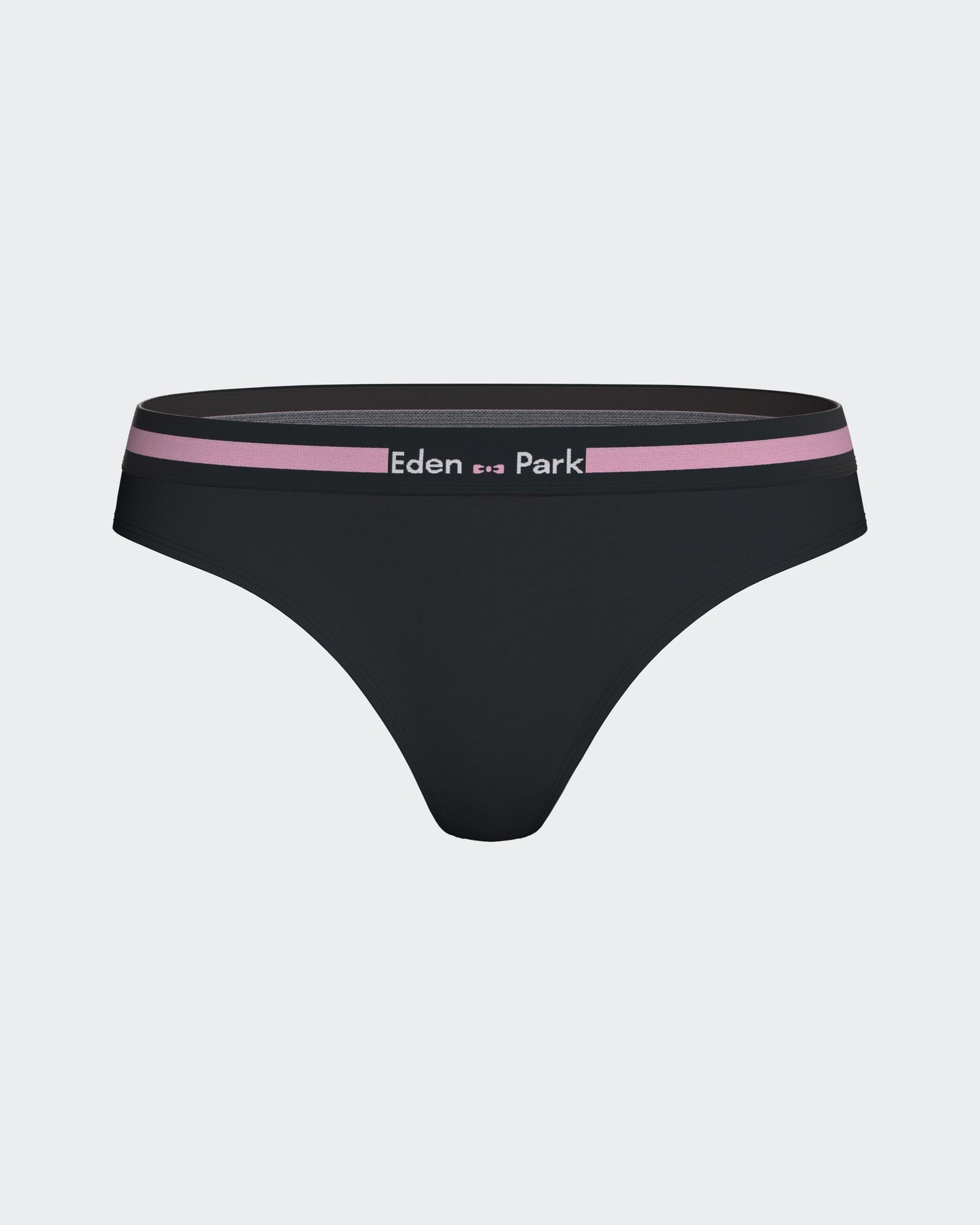 Navy stretch cotton thong panties
