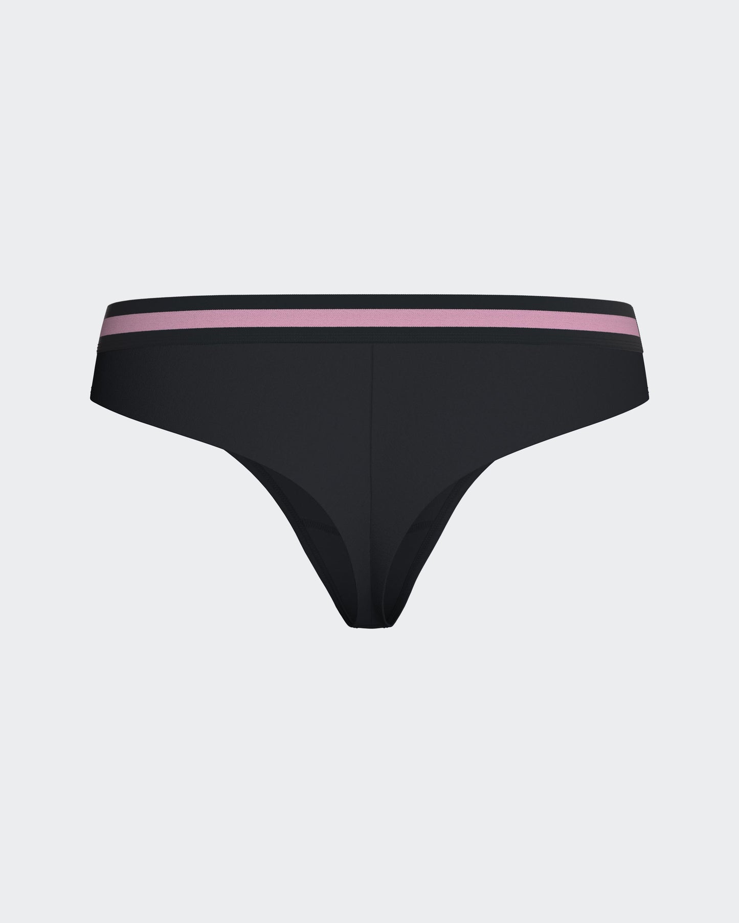 Navy stretch cotton thong panties