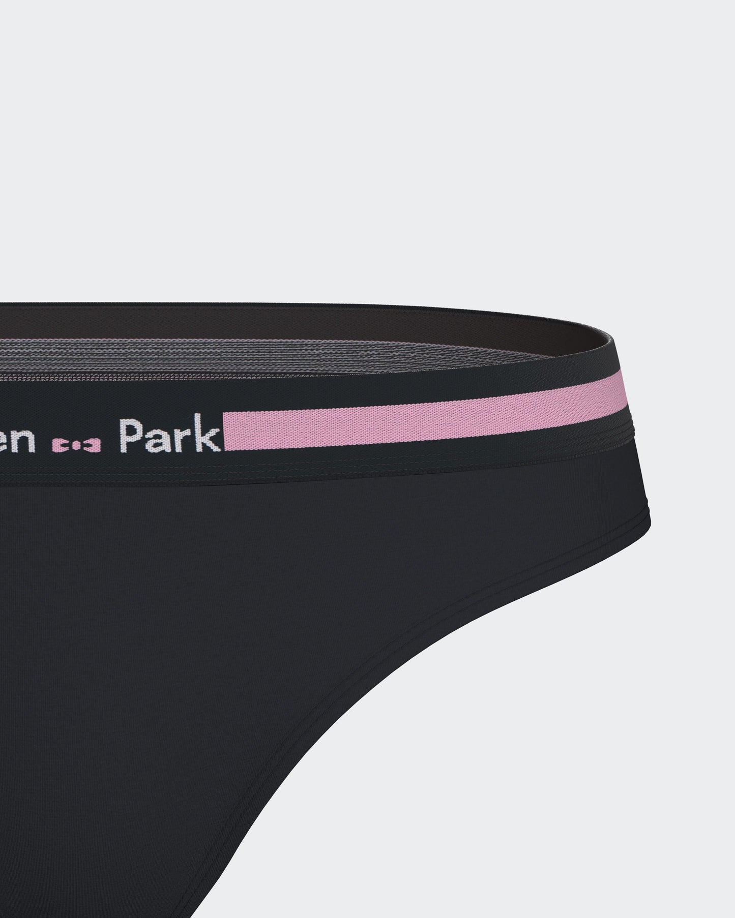 Navy stretch cotton thong panties