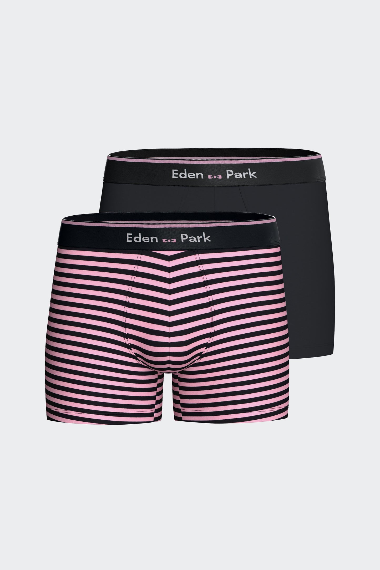 Pack of two navy and pink stretch cotton boxers