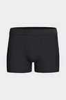 Lot de deux boxers en jersey de coton stretch marine uni et micromotifs