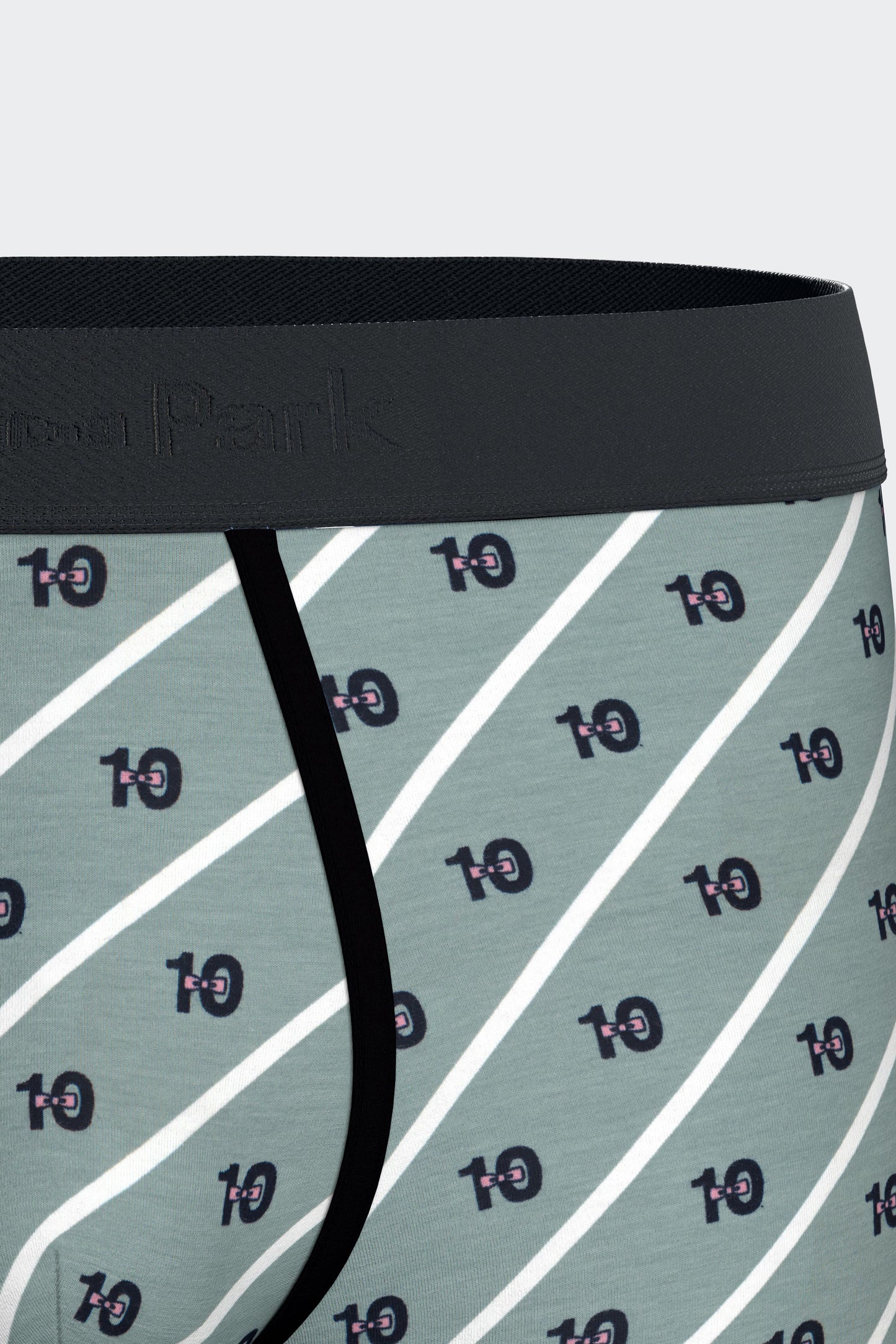 Pack of two boxers in plain navy stretch cotton jersey and micropatterns
