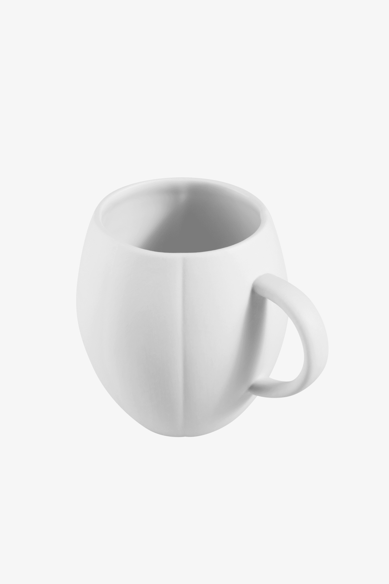 White Limoges porcelain mug