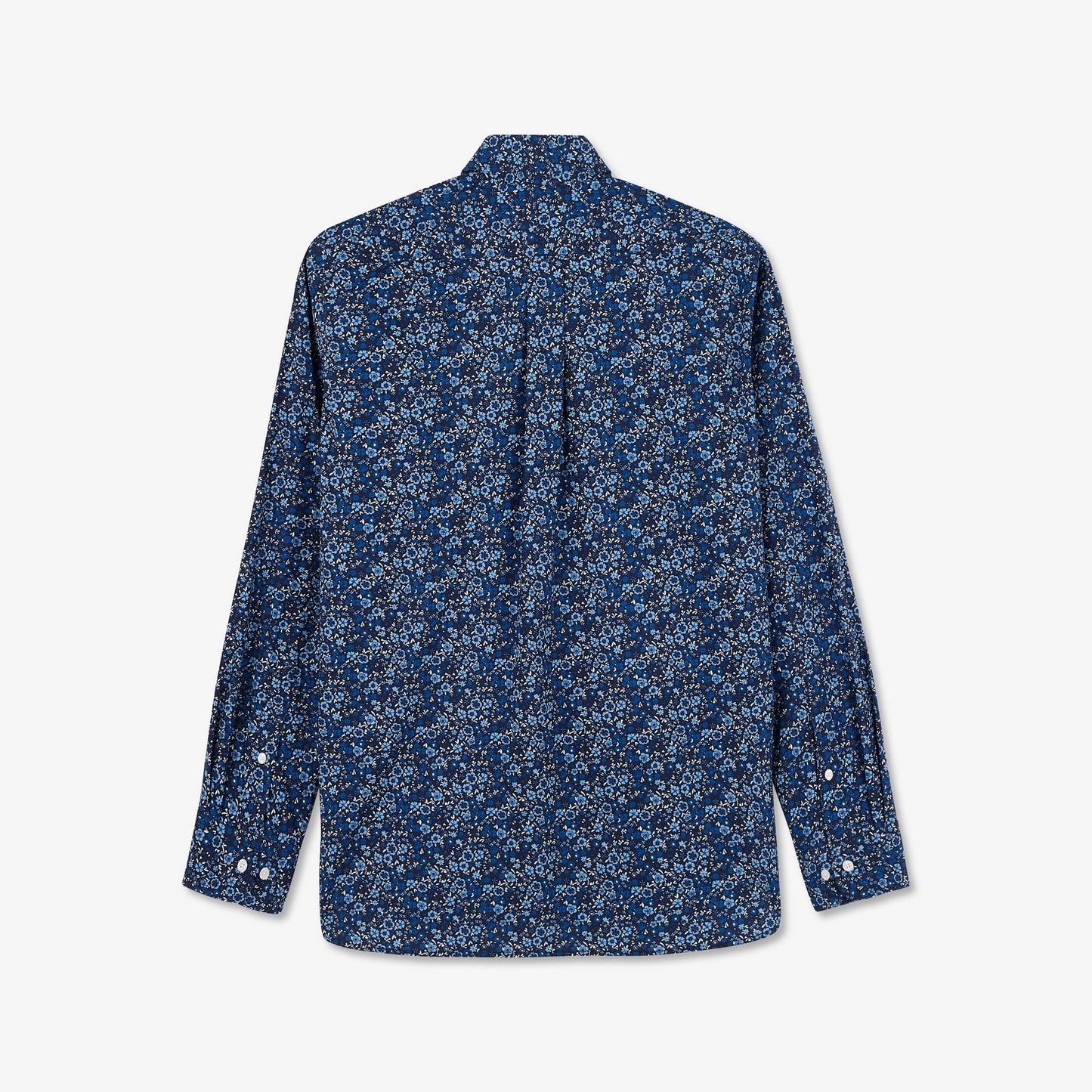 Blue blouse with exclusive floral print
