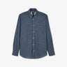 Grey shirt with geometric micro-motif