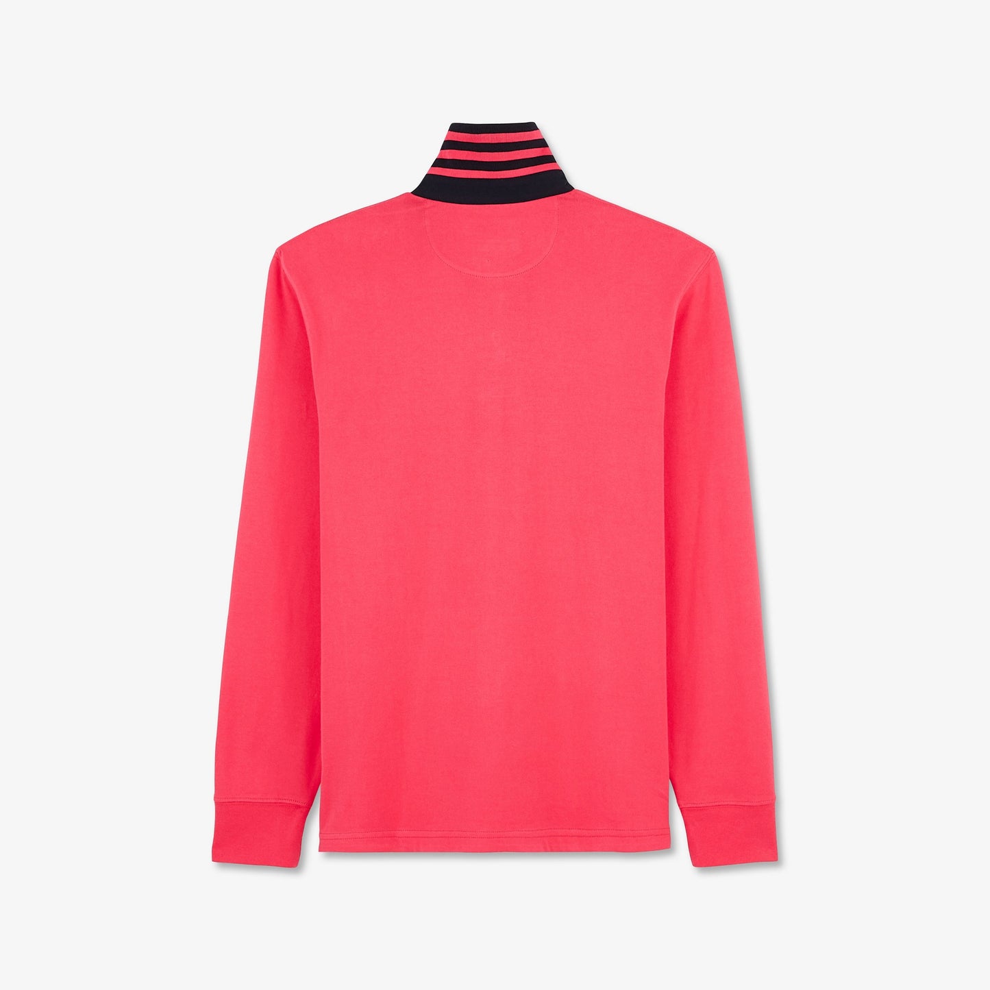 Pink long-sleeved rugby shirt