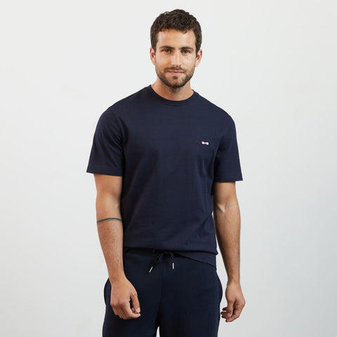 Dark blue T-shirt with 2023 embroidery - Image 1