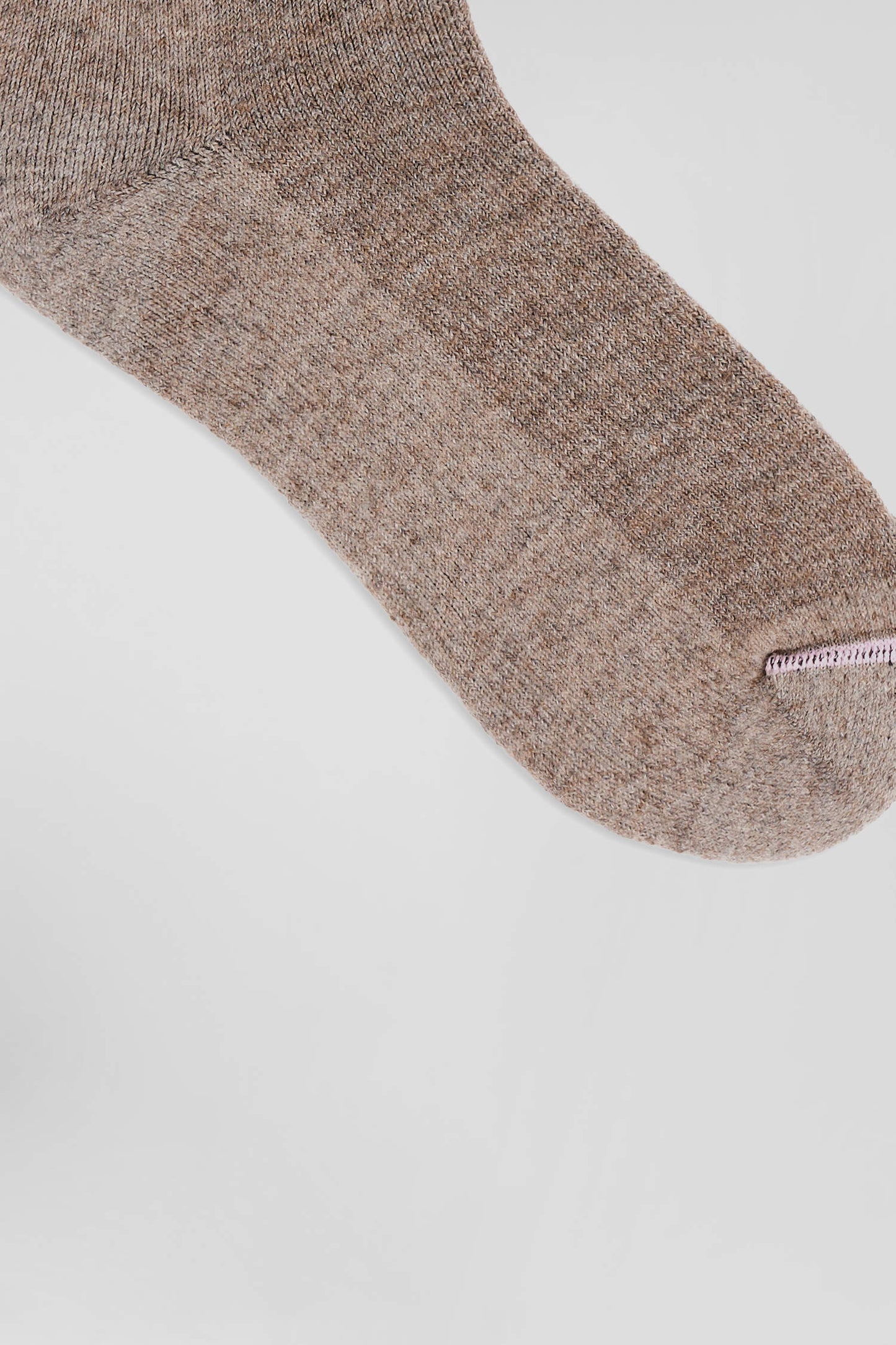 Men's brown alpaca wool blend socks