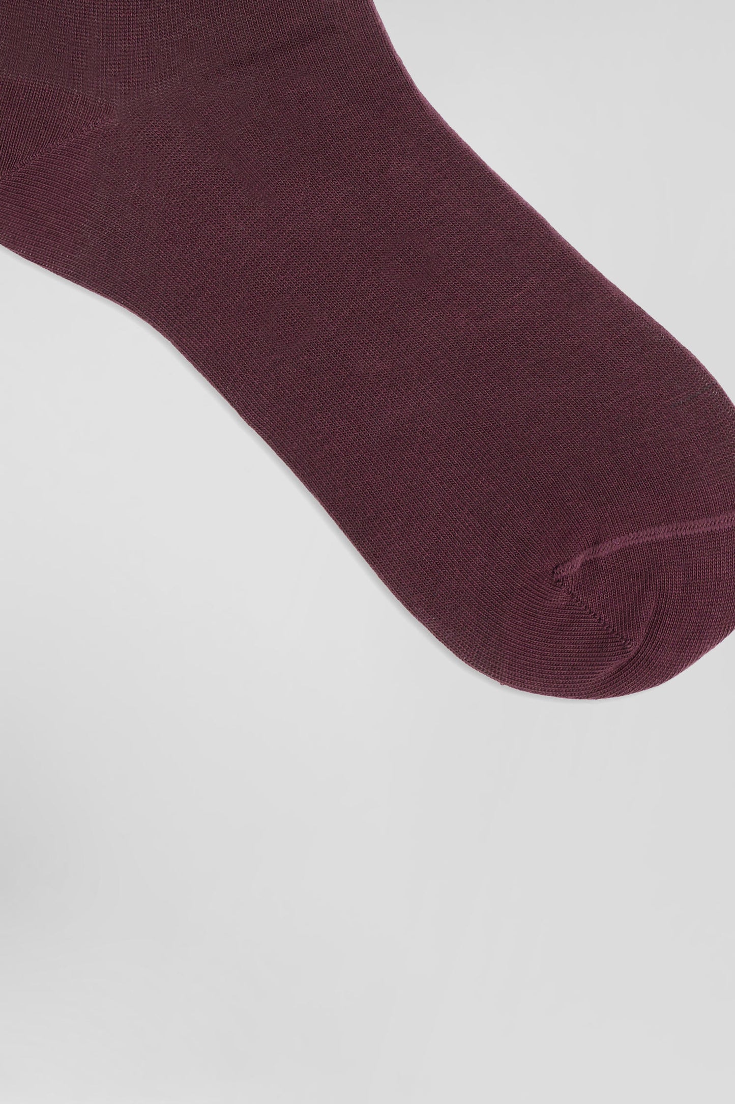 Burgundy striped stretch cotton socks