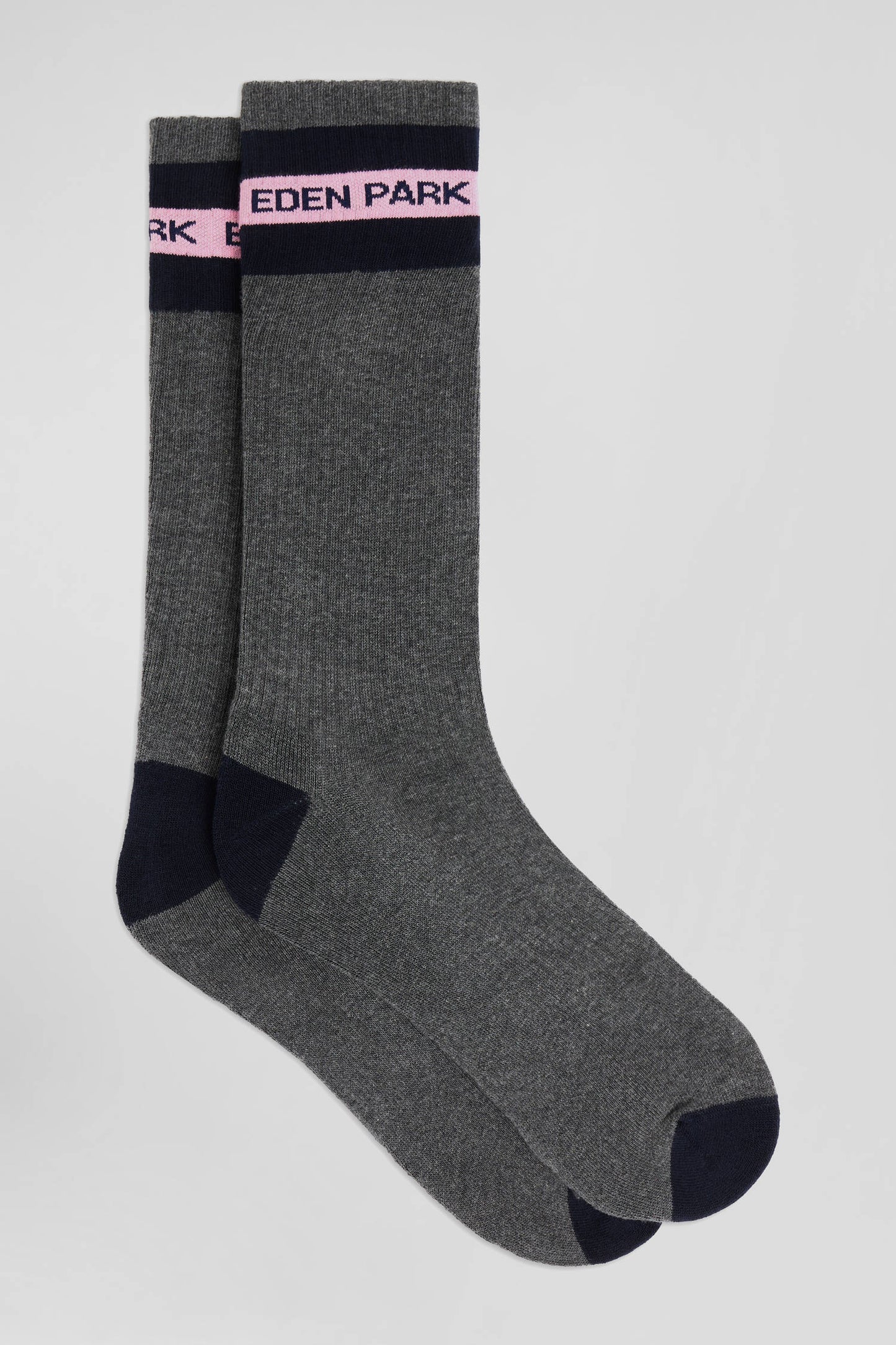 Anthracite grey stretch cotton socks Eden Park