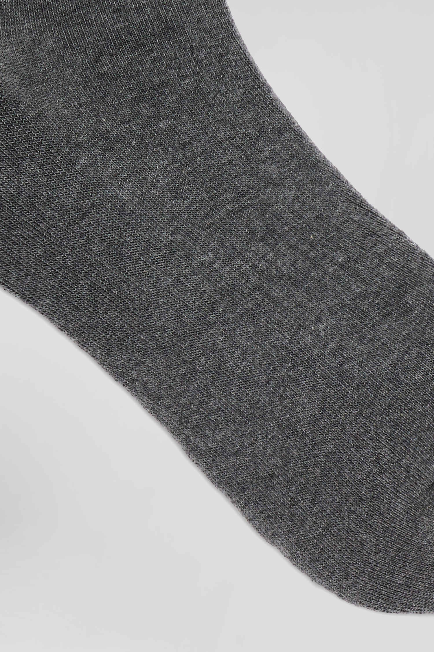 Anthracite grey stretch cotton socks Eden Park