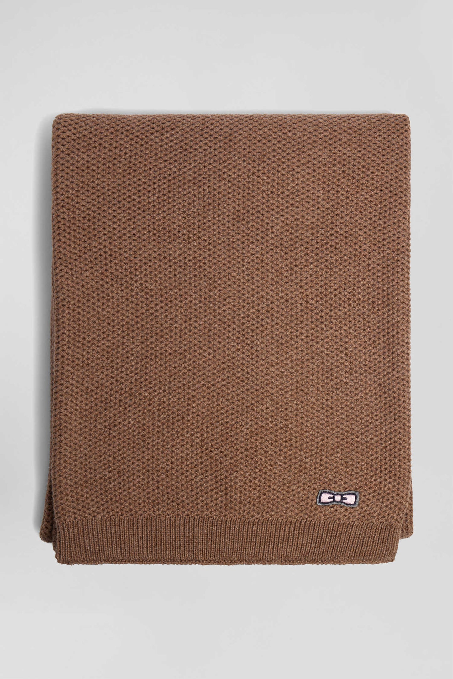 Camel plain cotton scarf