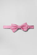 Pink silk bow tie