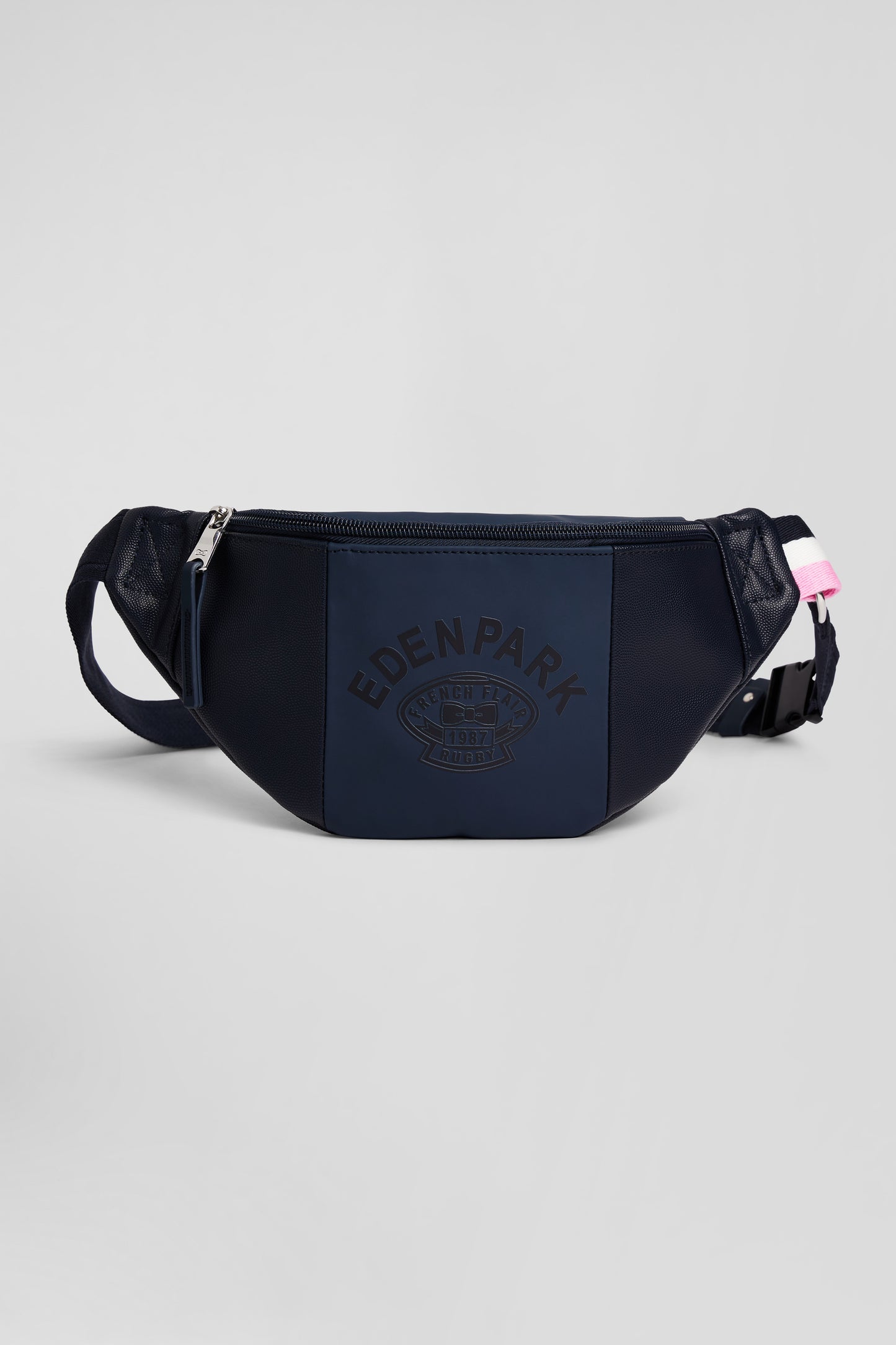 Navy blue waist bag with Eden Park screen-print