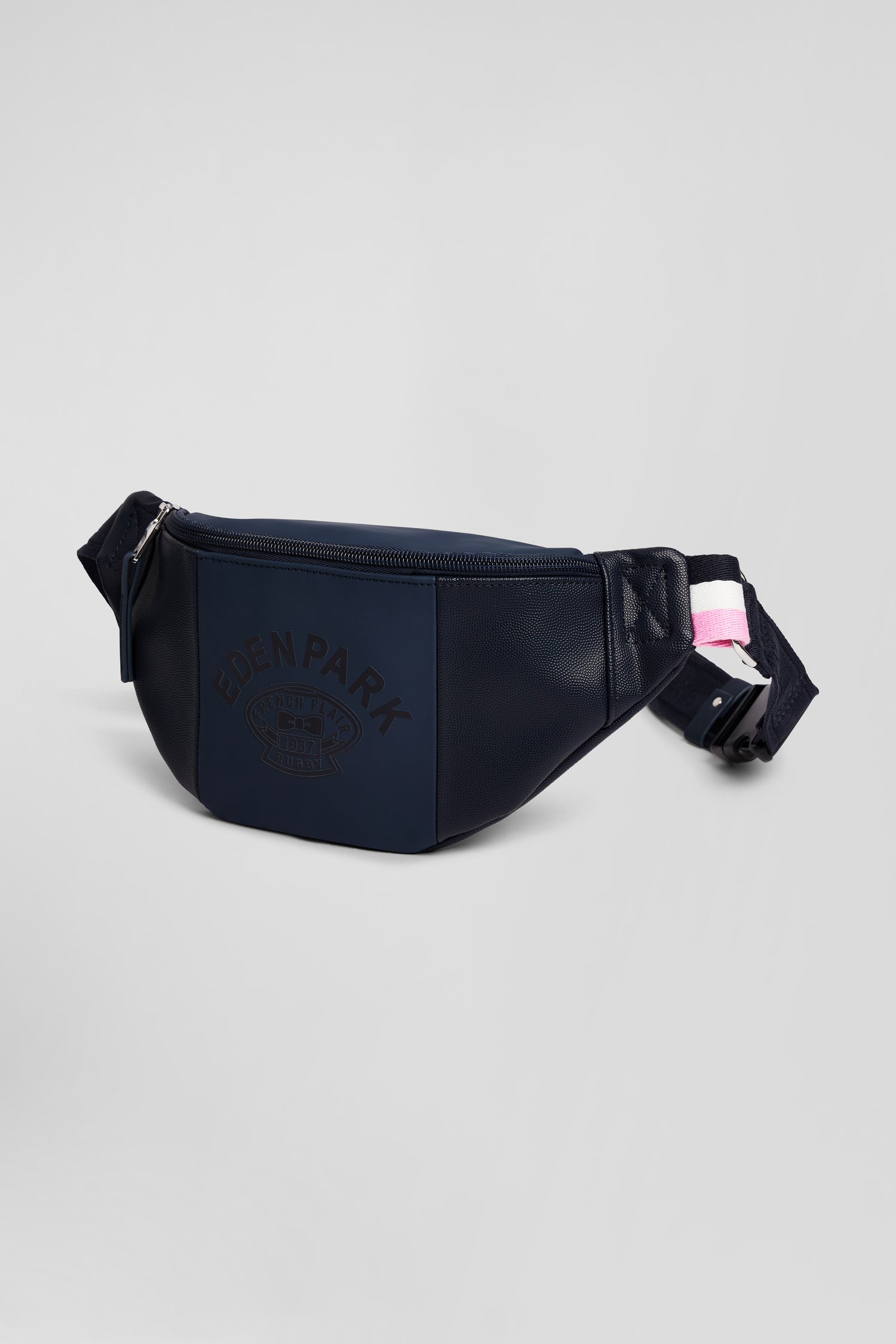 Navy blue waist bag with Eden Park screen-print