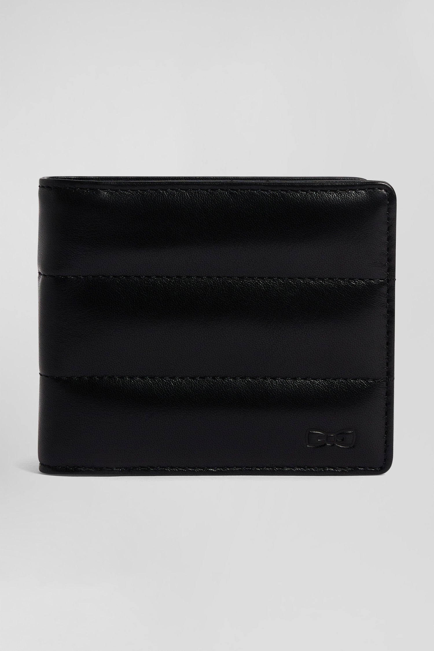 Black leather Italian-style wallet