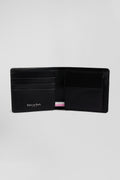 Black leather Italian-style wallet