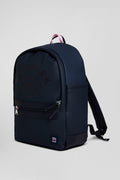 Navy blue backpack with Eden Park rugby screen-print