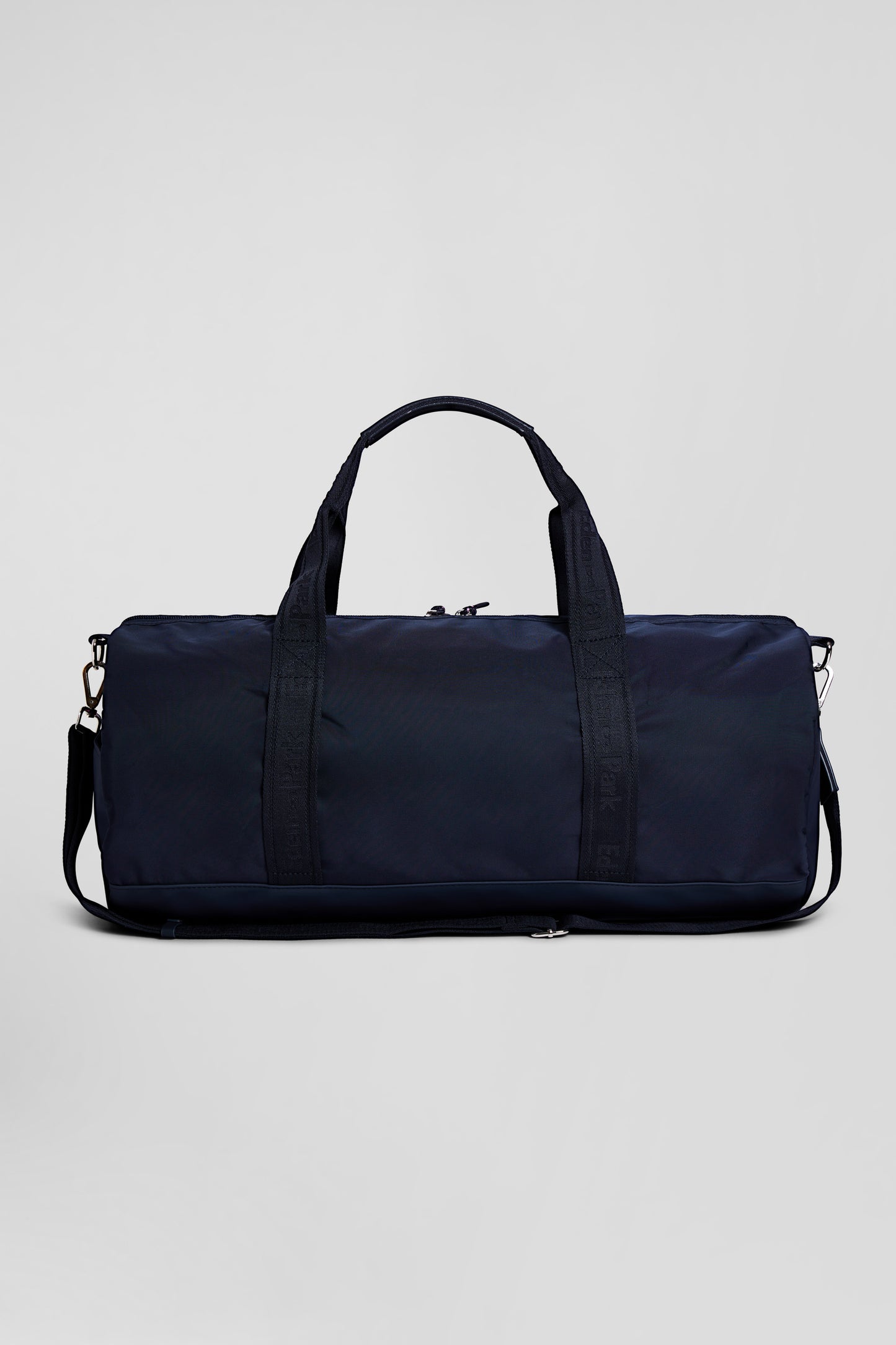 Navy blue sports duffle bag