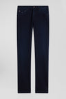 Slim navy blue stretch denim jeans