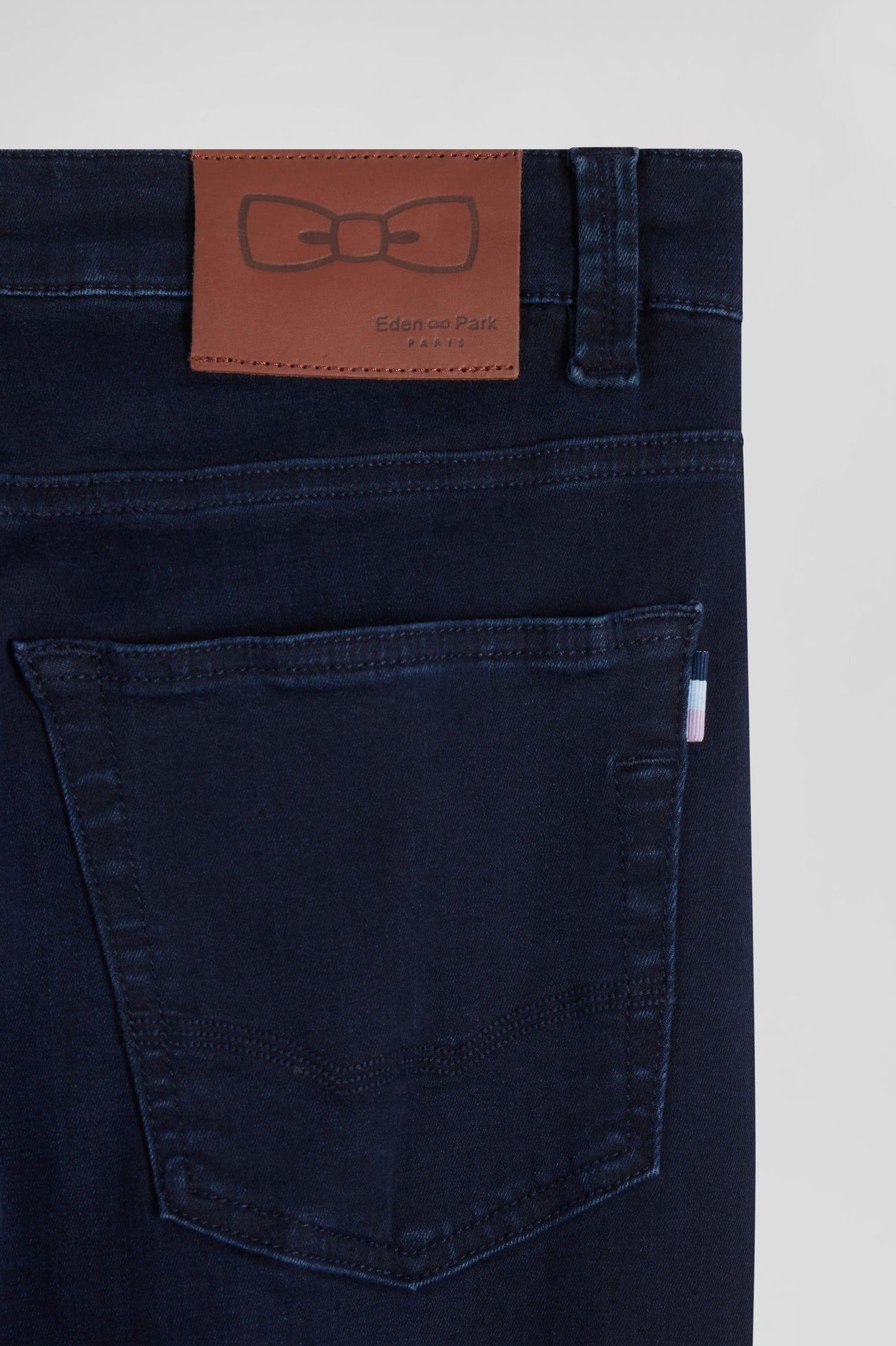 Slim navy blue stretch denim jeans