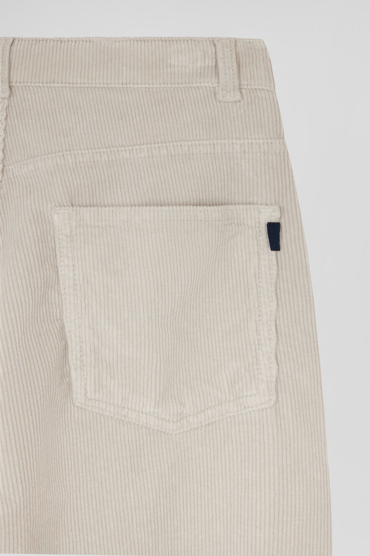 Jean 5 poches en coton stretch beige coupe Comfort