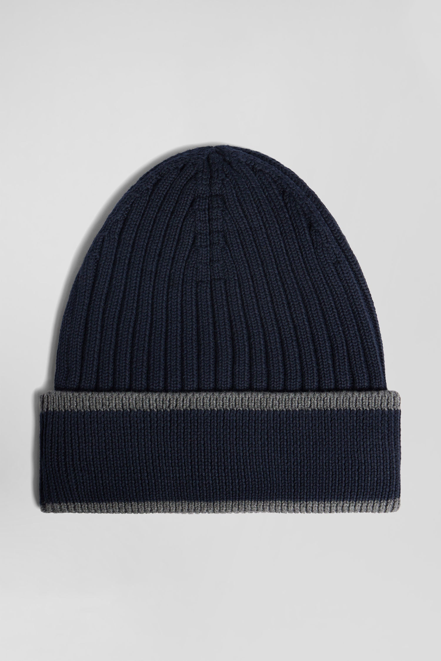 Navy blue cotton EDEN PARK jacquard beanie