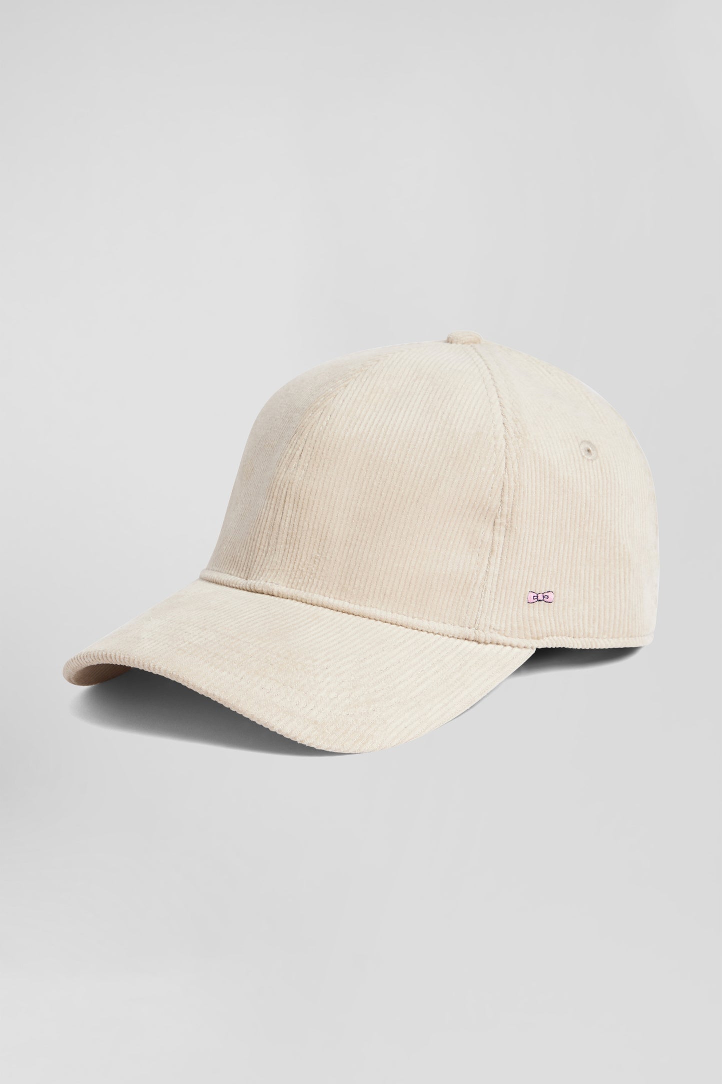 Ecru corduroy cap