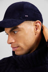 Navy blue corduroy cap
