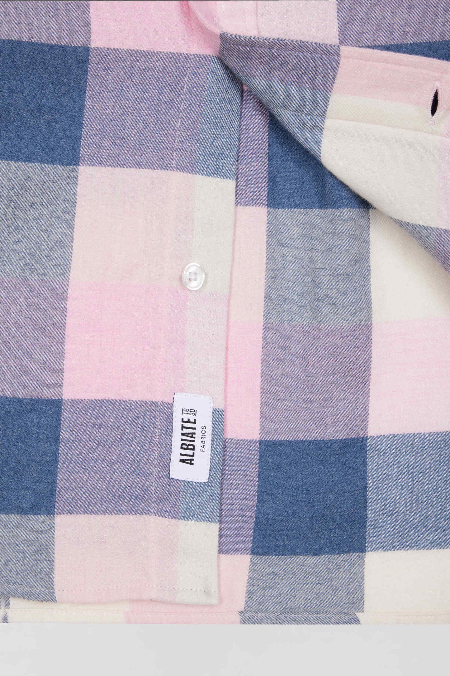 Regular pink checked cotton shirt