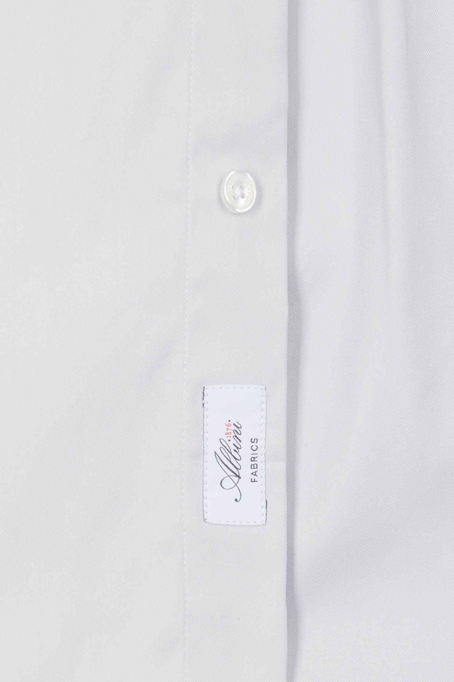 Chemise unie grise en coton stretch mélangé coupe Regular