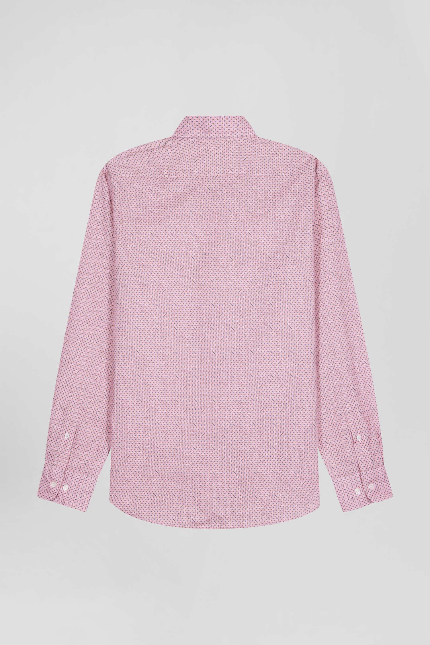 Chemise en coton rose coupe Slim