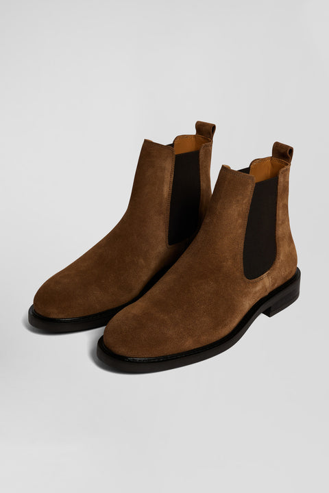 Brown cowhide leather Chelsea boots - Image 3