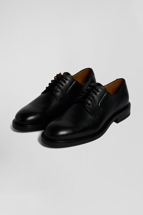 Black leather lace-up Derbies - Image 2