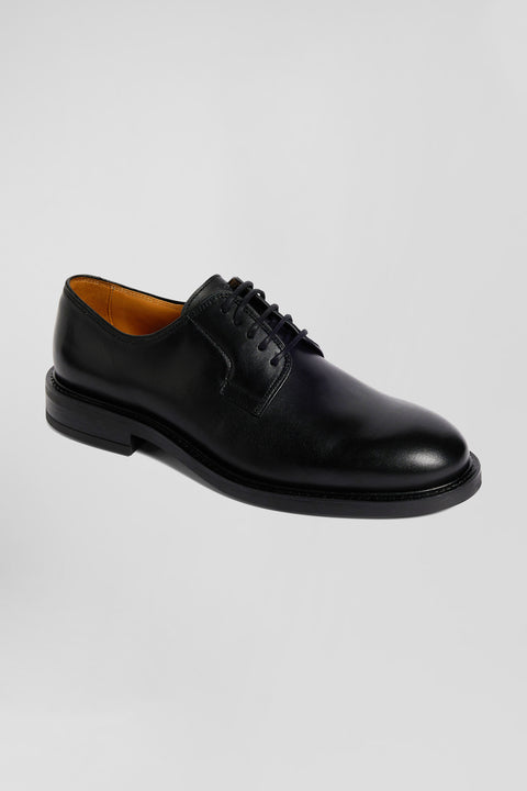 Black leather lace-up Derbies - Image 3