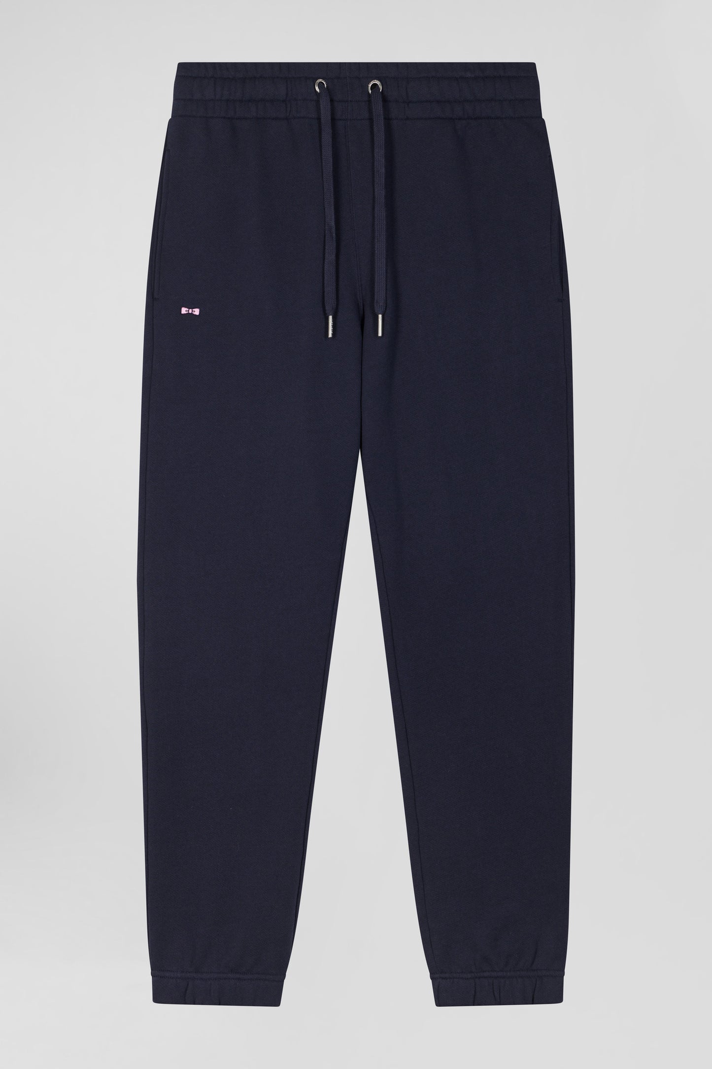 Regular navy blue brushed fleece jogging bottoms