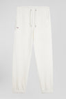 Regular ecru brushed fleece jogging bottoms
