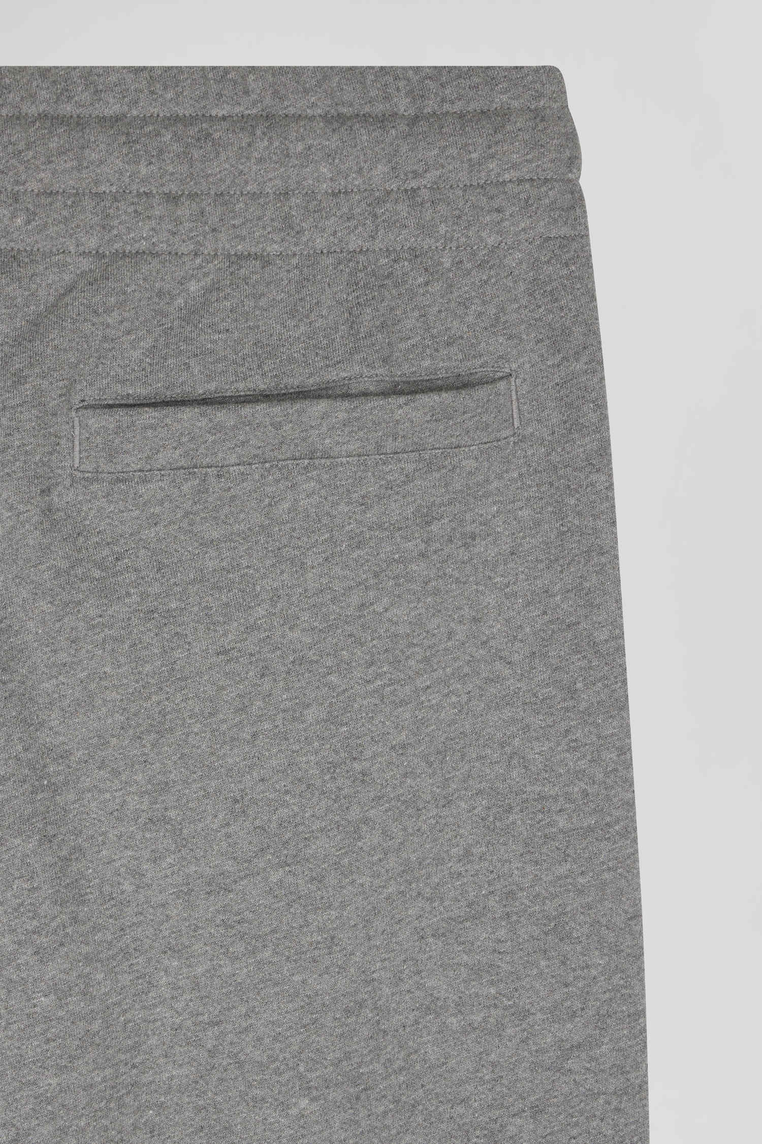 Pantalon jogging en molleton gratté gris coupe Regular